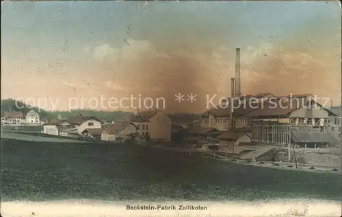 Zollikofen Backstein Fabrik Kat. Zollikofen