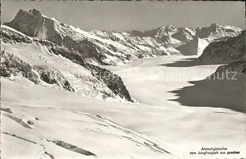 Aletschgletscher Blick vom Jungfraujoch Kat. Aletsch Grosser