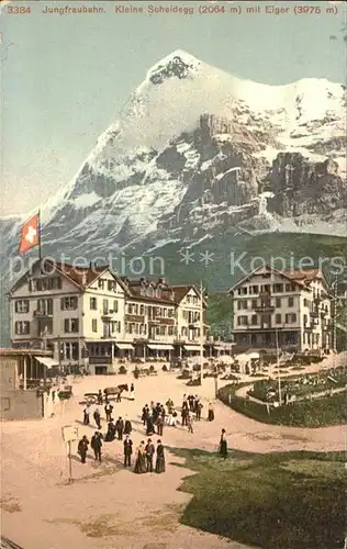 Kleine Scheidegg Wengen Jungfraubahn mit Eiger Kat. Scheidegg Kleine