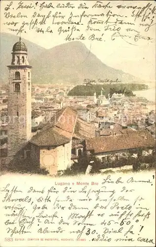 Lugano TI mit Monte Bre Kat. Lugano