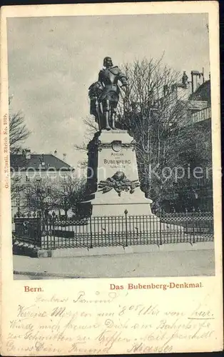 Bern BE Bubenberg Denkmal Kat. Bern