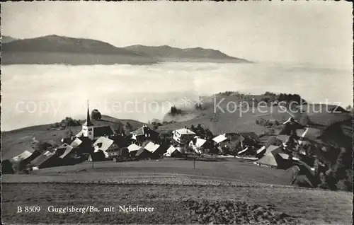 Guggisberg mit Nebelmeer Kat. Guggisberg