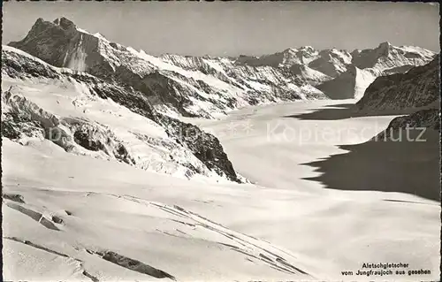 Aletschgletscher Blick vom Jungfraujoch  Kat. Aletsch Grosser