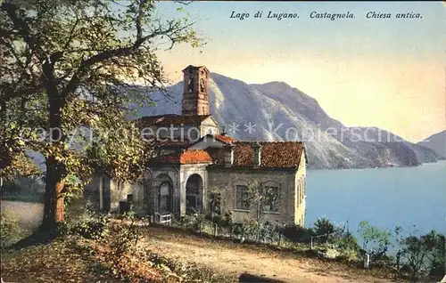 Castagnola Cassarate Chiesa e Lago di Lugano Kat. Castagnola
