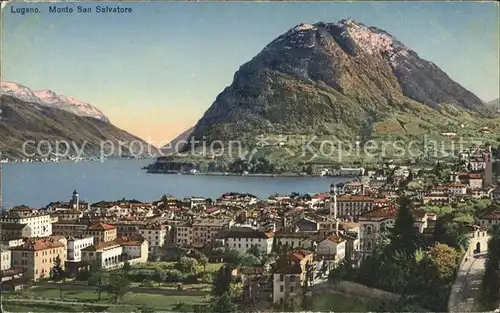 Lugano TI e Monte San Salvator  Kat. Lugano