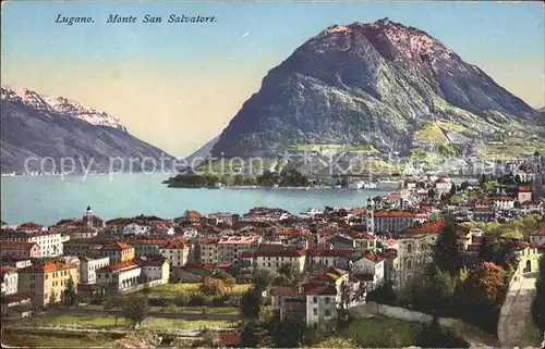 Lugano TI e Monte San Salvatore Lago di Lugano Kat. Lugano