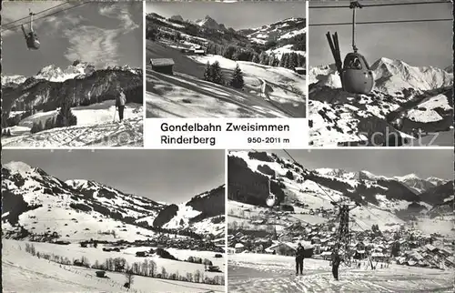 Zweisimmen Gondelbahn Rinderberg Kat. Zweisimmen