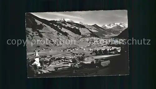 St Stephan BE mit Albrishorn Wildstrubel / Zweisimmen /Bz. Obersimmental