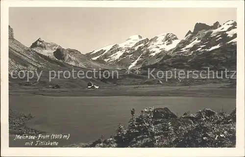 Melchsee Frutt mit Titliskette Urner Alpen Kat. Melchsee Frutt