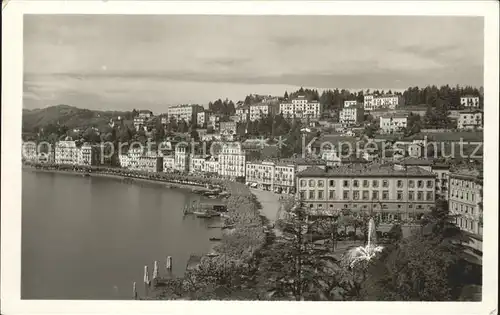 Lugano TI Quai e giardini pubblici Lago Luganersee Kat. Lugano