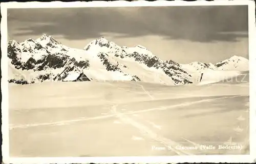 Passo San Giacomo Valle Bedretto Berghaus Winterpanorama Alpenpass Kat. San Giacomo Passo
