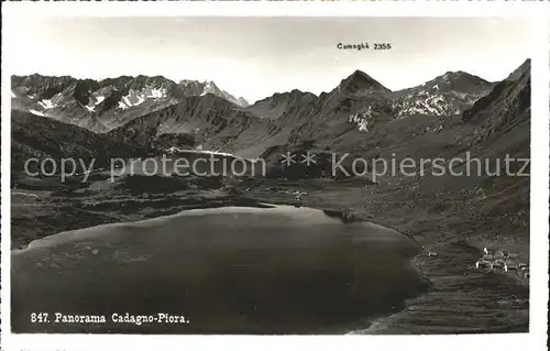 Piora Panorama Lago di Cadagno Alpen Kat. Quinto