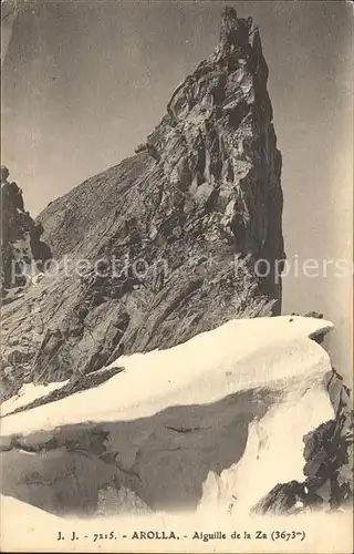 Arolla VS Aiguille de la Za Gebirgspanorama / Arolla /Bz. Herens