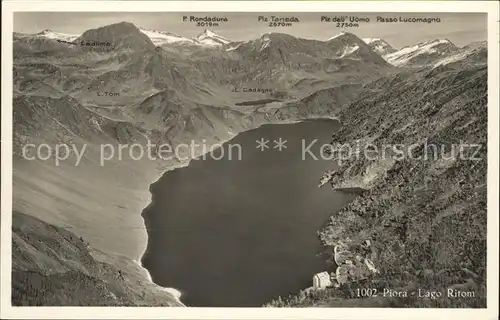 Piora Panorama Lago Ritom Alpen Kat. Quinto