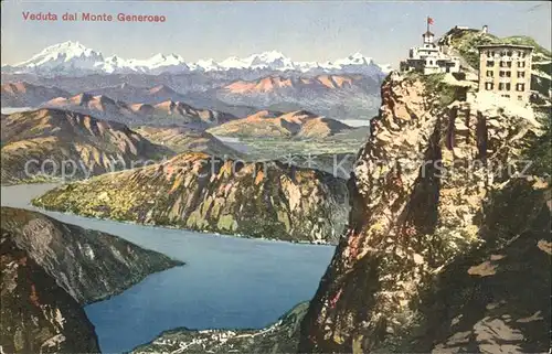 Monte Generoso Berghotel Luganersee Alpenpanorama Kat. Monte Generoso