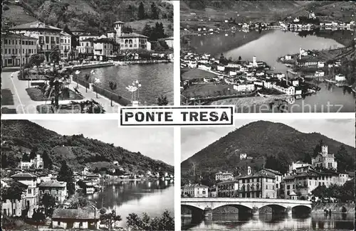 Ponte Tresa am Luganersee Teilansichten Bruecke Kat. Ponte Tresa