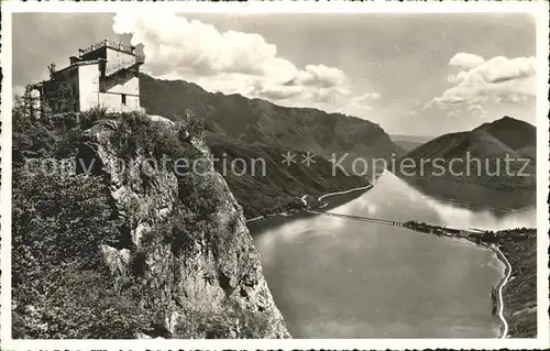 Lugano TI Monte San Salvatore Ponte di Melida Lago Luganersee Kat. Lugano