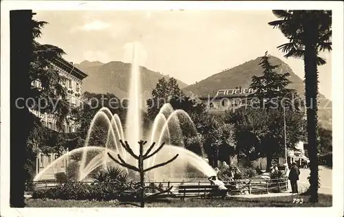 Lugano TI Giardini Pubblici Fontaene Kat. Lugano