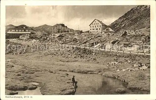 San Gottardo Gotthardhospiz Bergsee Alpenpass Kat. San Gottardo