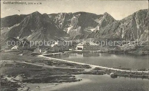 St Gotthard Gotthardhospiz Bergsee Alpenpass Kat. Gotthard St.