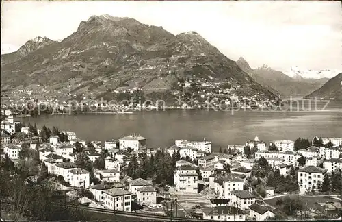 Paradiso Lago di Lugano Panorama Monte Bre Luganersee Kat. Paradiso