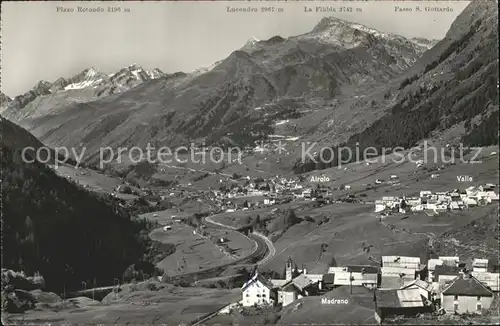 Airolo Panorama Alpen Kat. Airolo