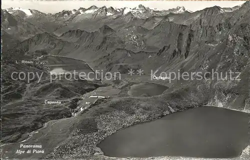 Piora Panorama Alpe di Piora Bergsee Alpen Kat. Quinto