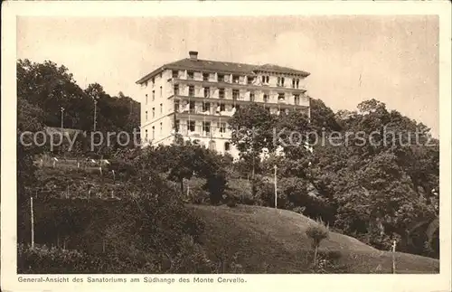 Lugano TI Sanatorium Monte Cervello Kat. Lugano