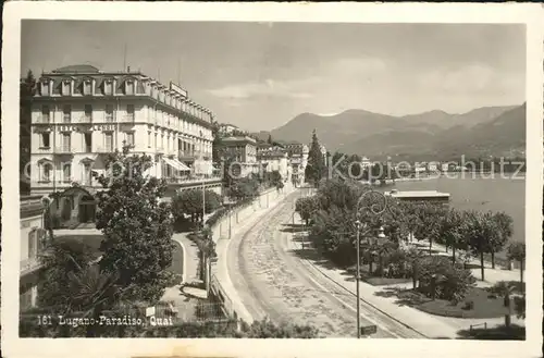 Paradiso Lago di Lugano Quai Luganersee Kat. Paradiso