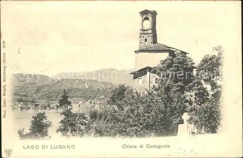 Castagnola Cassarate Chiesa Lago di Lugano Kirche Luganersee Kat. Castagnola
