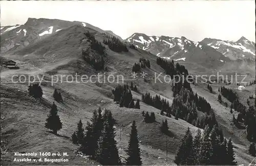 Beckenried Klewenalp Aussicht von der Bergstation Alpenpanorama Kat. Beckenried