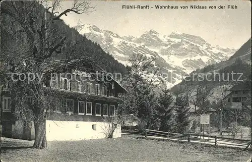 Flueeli Ranft Wohnhaus von Niklaus von der Flueh Alpenblick Kat. Flueeli Ranft
