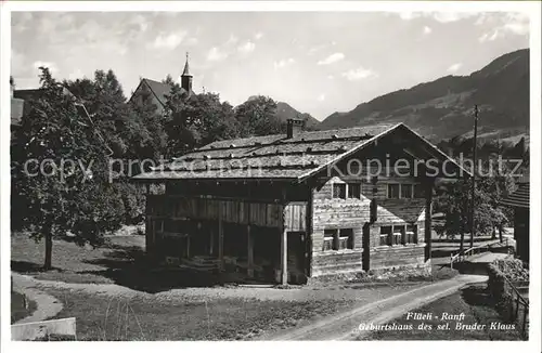 Flueeli Ranft Geburtshaus des seligen Bruder Klaus Kat. Flueeli Ranft