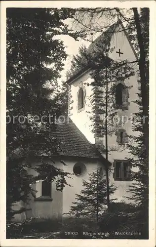 Buergenstock Waldkapelle Kat. Buergenstock