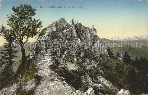 Belchenflue Gipfel Schweizer Jura Aussichtspunkt Alpenblick Kat. Belchenflue