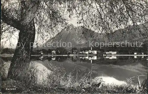 Sarnen Uferpartie am Sarnersee Kat. Sarnen