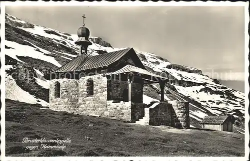 Urnerboden Bruderklausenkapelle gegen Kammlialp Kat. Urnerboden