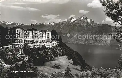 Buergenstock Berghotel mit Pilatus / Buergenstock /Bz. Nidwalden