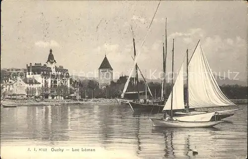 Ouchy Segelboote auf Lac Leman Kat. Lausanne