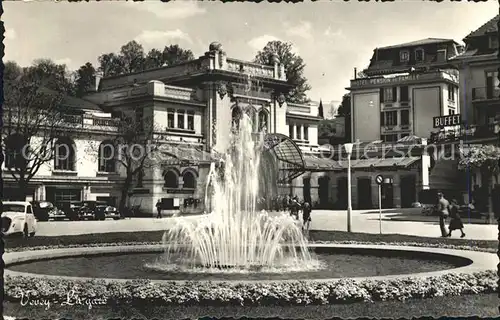 Vevey VD Brunnen Bahnhof Kat. Vevey