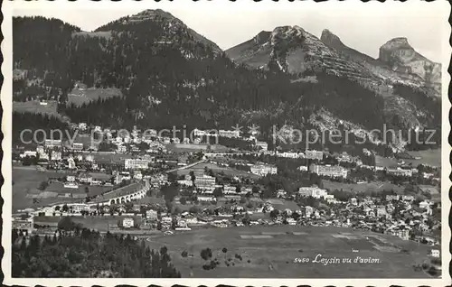 Leysin Fliegeraufnahme Kat. Leysin