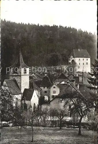 Valangin Eglise et Chateau Kat. Valangin