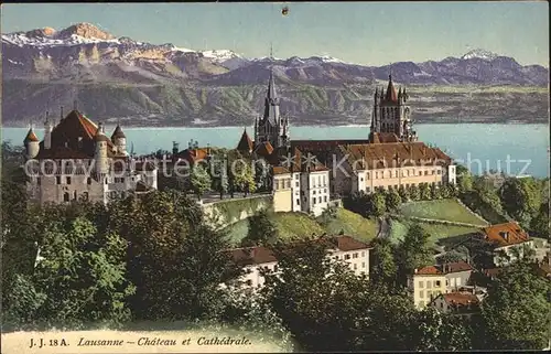 Lausanne VD Chateau et Cathedrale Kat. Lausanne