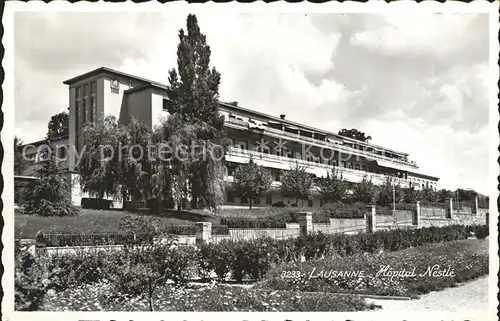 Lausanne VD Hopital Nestle Kat. Lausanne