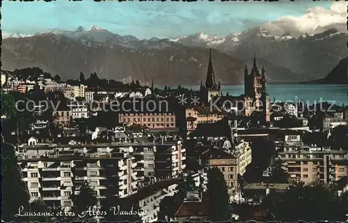 Lausanne VD et les Alpes Vaudoise Kat. Lausanne