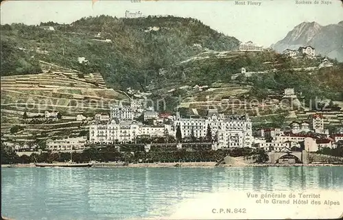 Territet et Grand Hotel des Alpes Kat. Territet