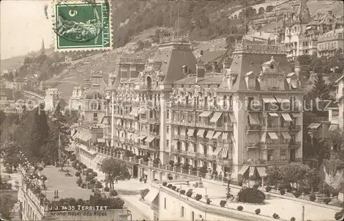 Territet  Hotel des Alpes Kat. Territet