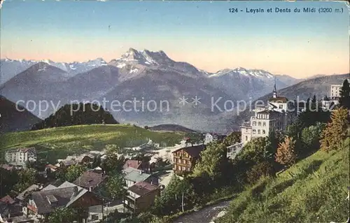 Leysin et les Dents du Midi Kat. Leysin