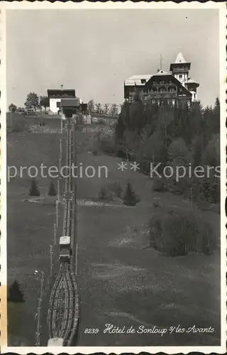 Les Avants Hotel de Sonloup mit Bergbahn Kat. Les Avants