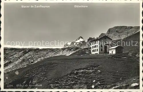 Sanetschhorn Hotel du Sanetsch mit Oldenhorn Kat. Sanetschhorn